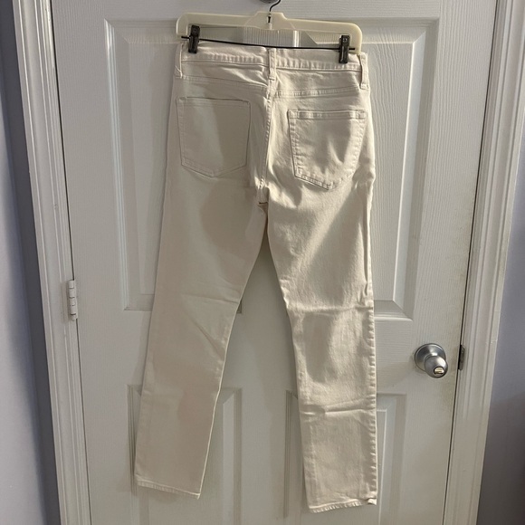 J. Crew 770 Straight Leg Jeans White Excellent Used Condition Size 28 x 32 - Picture 3 of 6